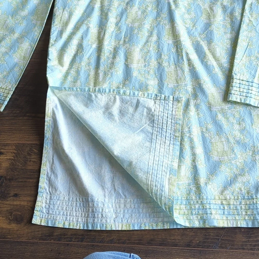 Needham Lane Sydney Cotton Poplin V-neck Tunic - Picture 9 of 17